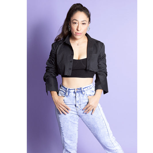 High Rised Color Block Boyfriend Jeans