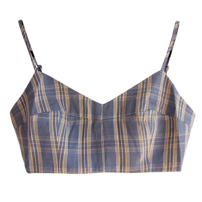 Keila Plaid Crop Top