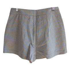 Houndstooth High Waisted Shorts