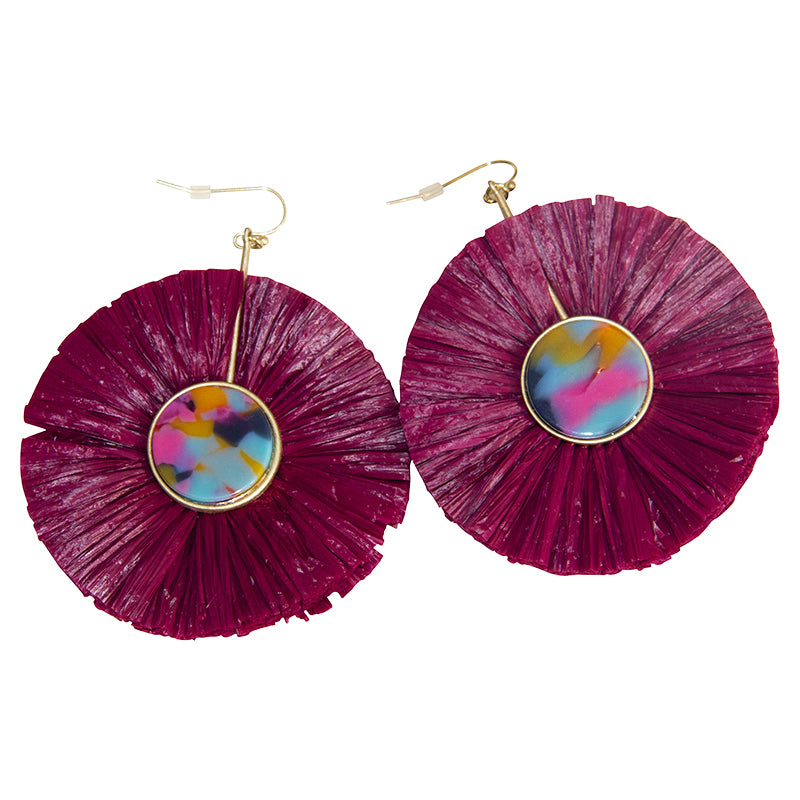 Round Paper Earring